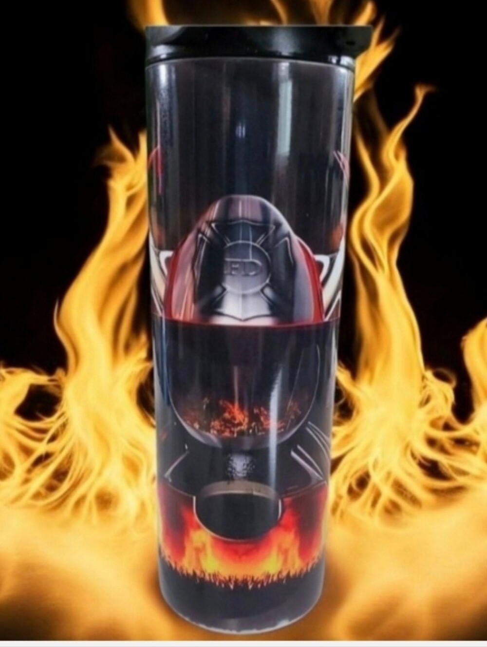 Firefighter Mask and Axes 20oz Tumbler with duo lids 🎉sale